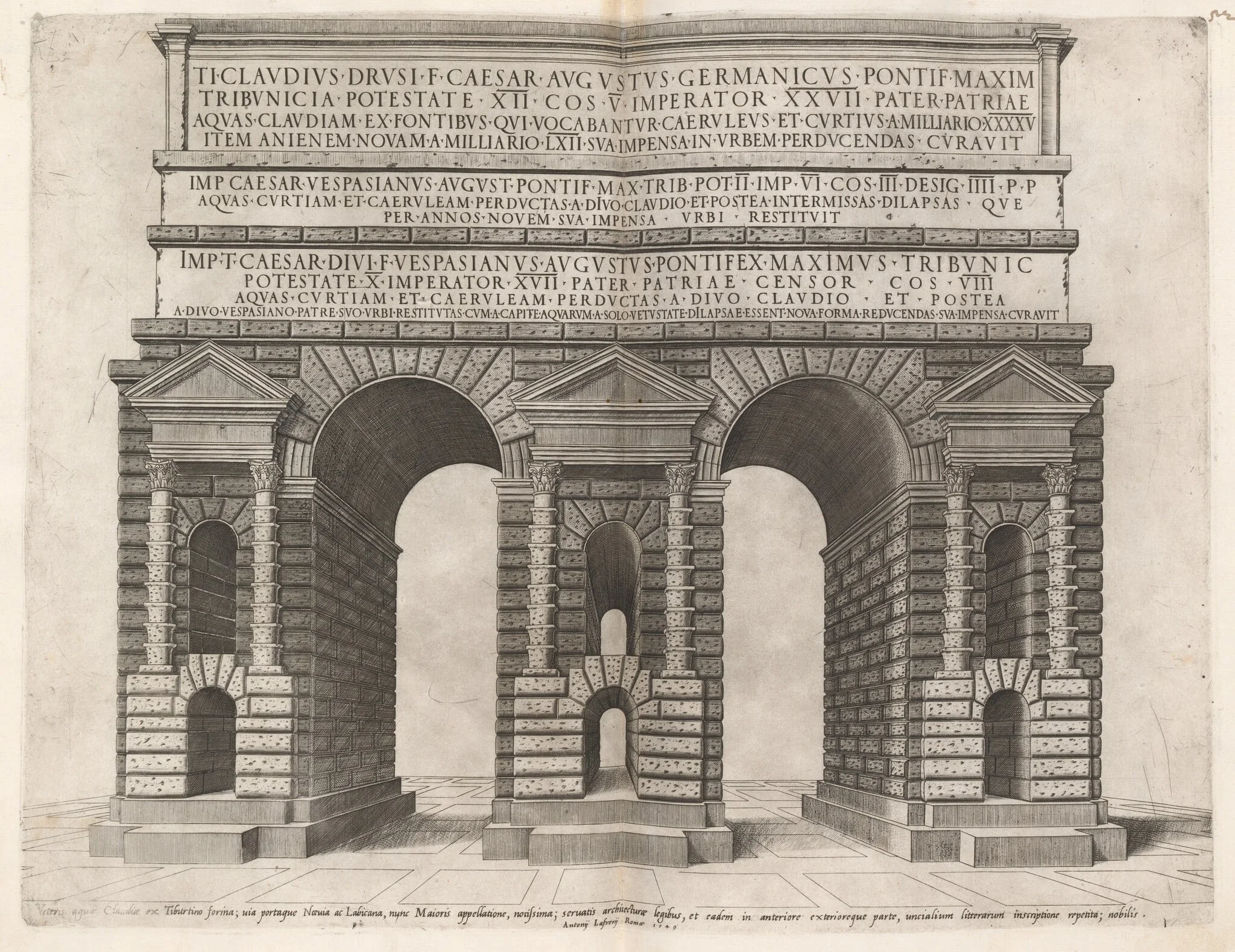 Arch of the Claudian Aqueduct, detail