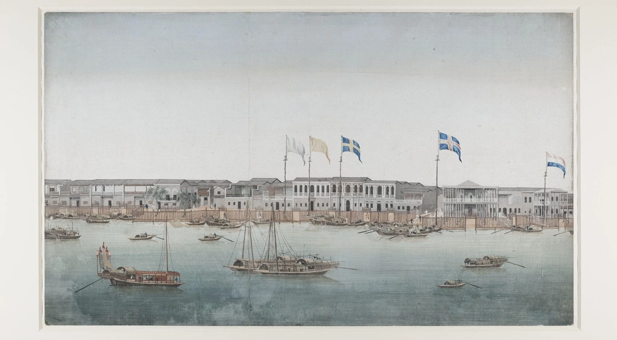 a view of the Canton waterfront, detail
