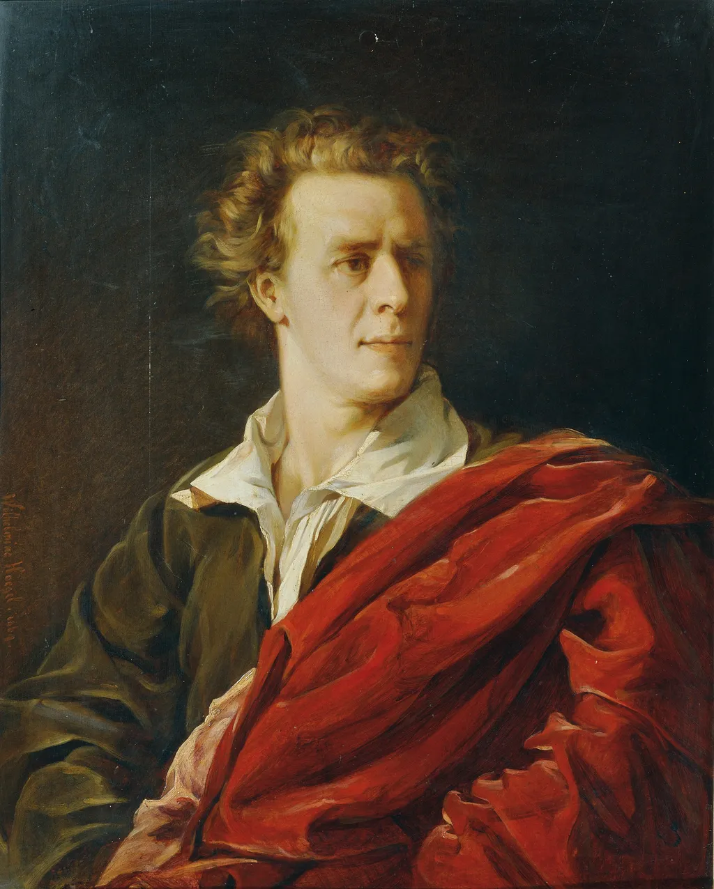 Der Schauspieler Josef Lewinsky, by Wilhelmine Högel, oil, 1869
