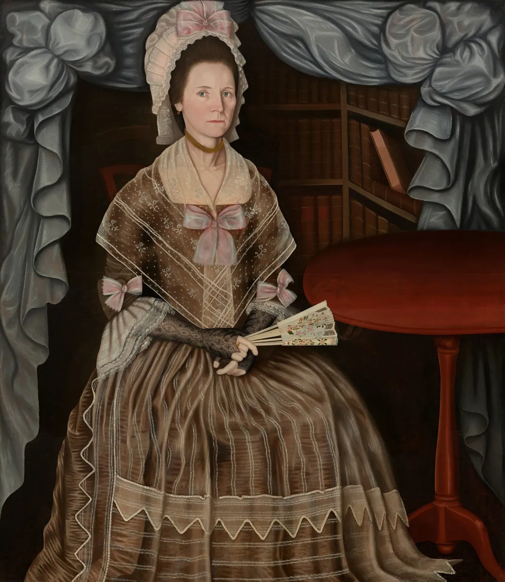 Mrs. Samuel Chandler, by Winthrop Chandler, oil, 1780