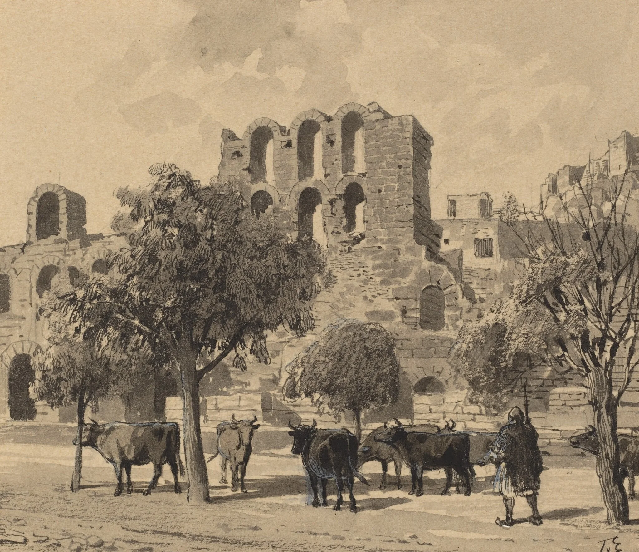 Theater of Herodes Atticus, detail