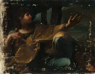 Bekränzte Muse, by Donato Creti, unspecified