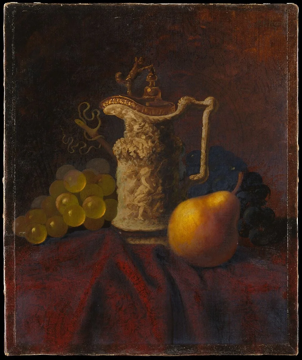 Still Life with Ewer and Fruit, detail