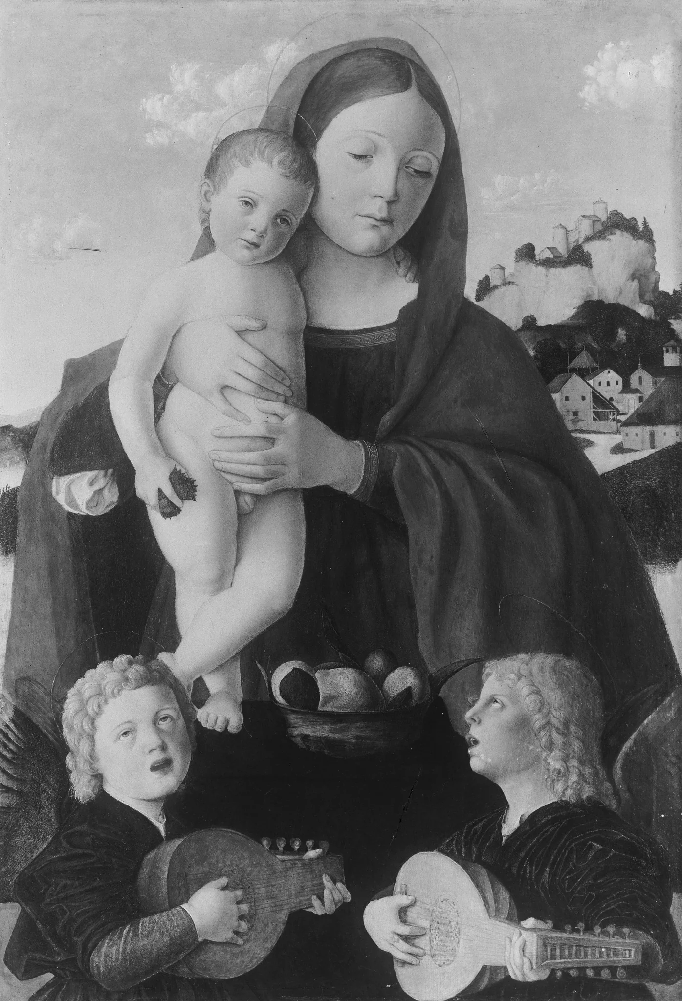 Mary with the Child, detail