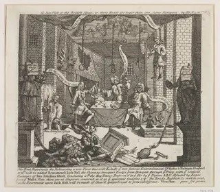 A Just View of the British Stage, by William Hogarth, 1750
