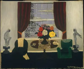 Victorian Interior I, by Horace Pippin, oil, 1945