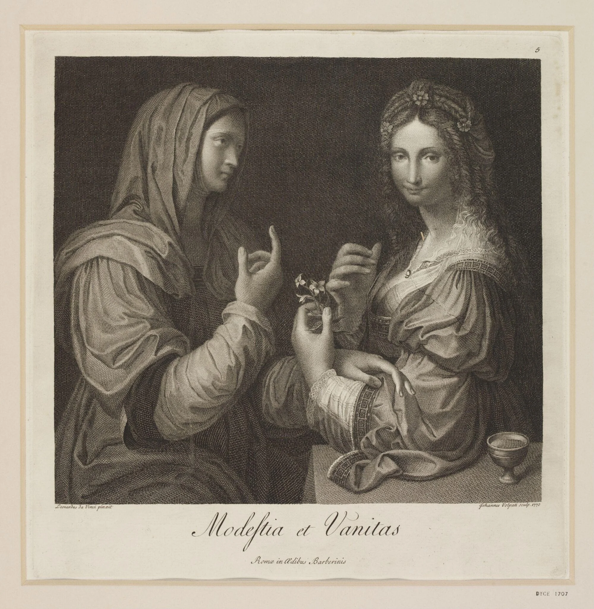 Modesty and Vanity, detail