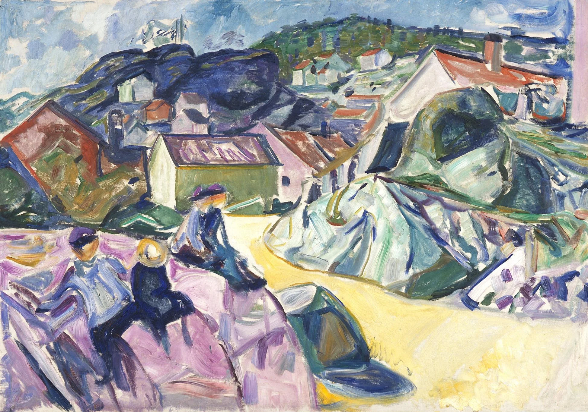 Children on the Crag, detail