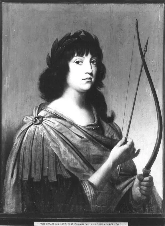 Bildnis des Kronprinzen Karl Ludwig von der Pfalz als Apoll (1617-1680), detail