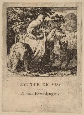 The Triumph of Reynard, by Allart van Everdingen, ink, 1650