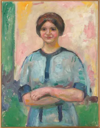 Ingeborg Kaurin, by Edvard Munch, oil, 1911