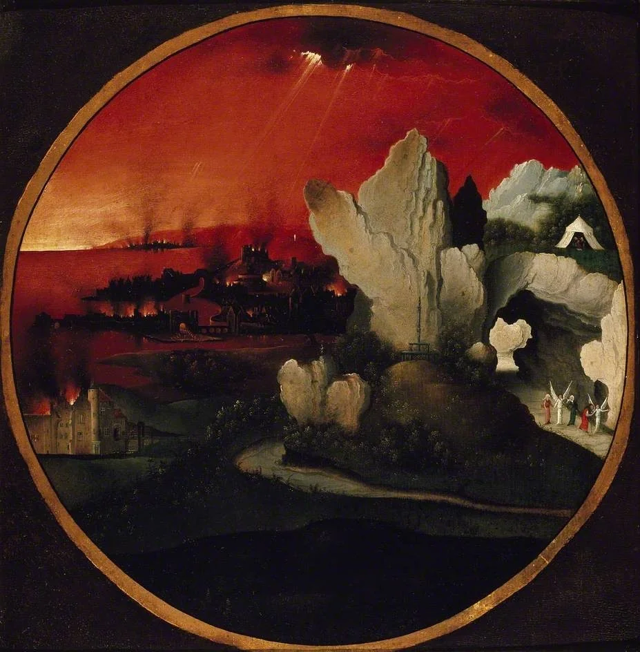 Landscape with the Destruction of Sodom and Gomorrah, detail