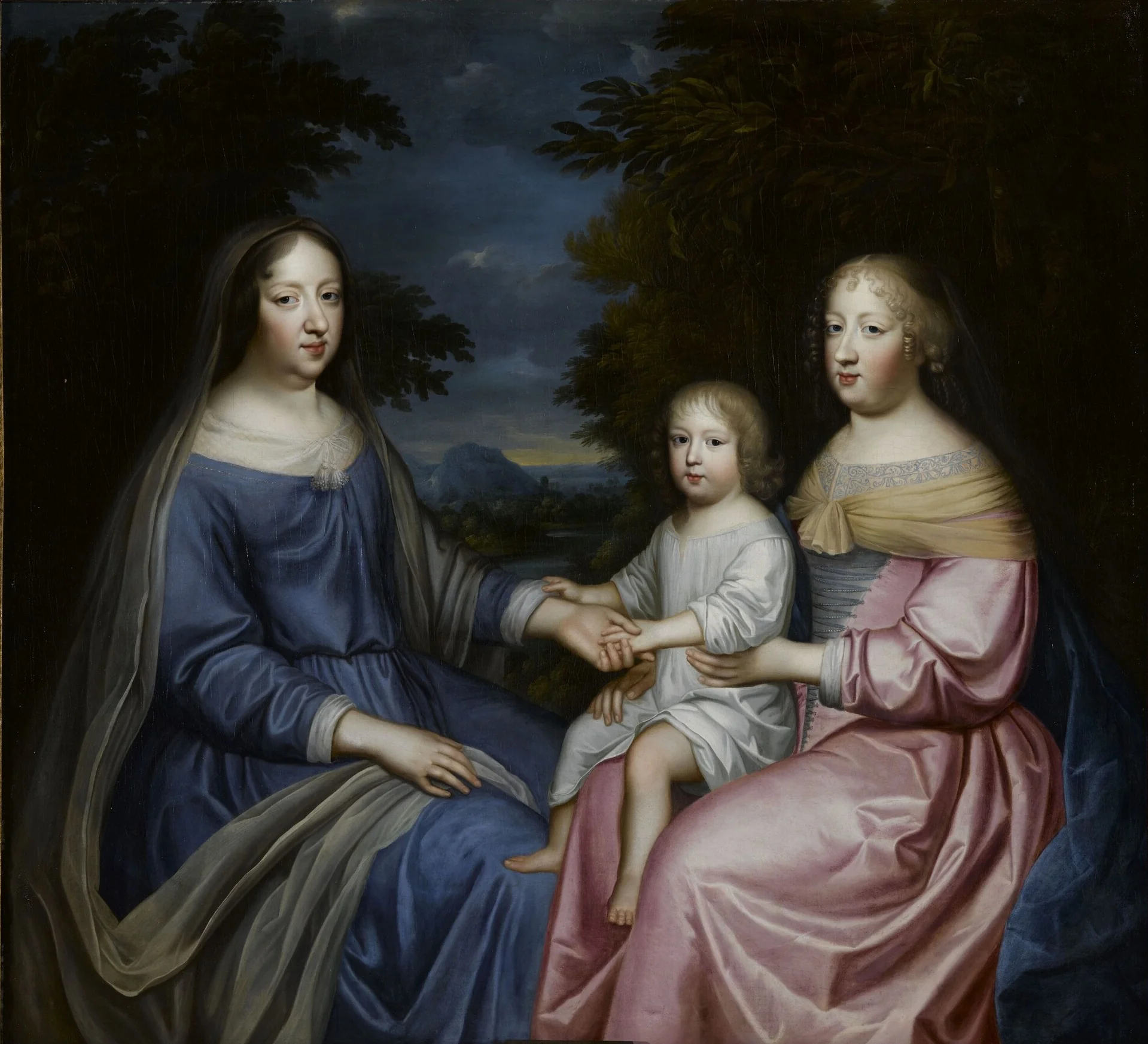 Anne of Austria with the Dauphin and Queen Marie Thérèse, detail