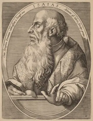 Isaias, by Theodor Galle, ink, 1613