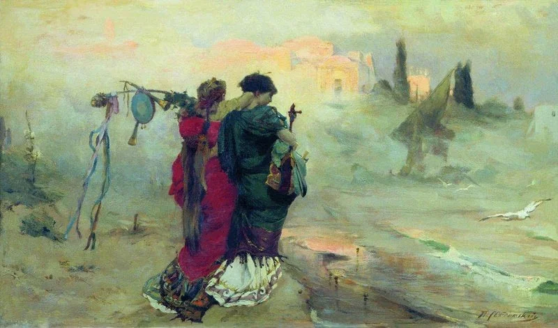 Itinerant Musicians, detail