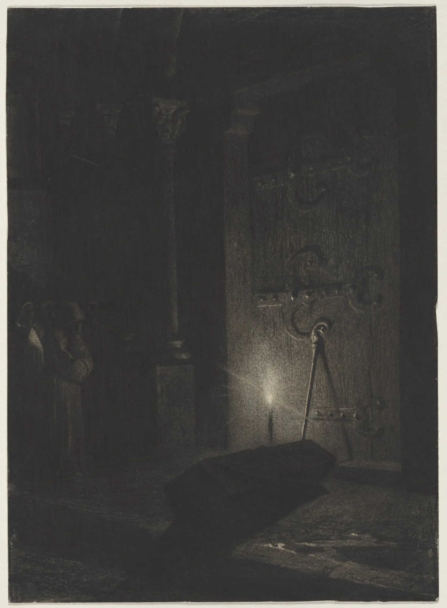A Funeral, detail