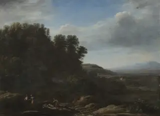 Italian Landscape, by Claude Lorrain, oil, 1630