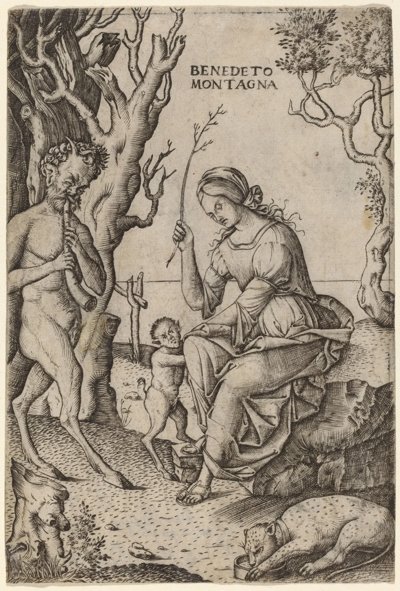 Satyr Family, detail