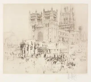 Durham Cathedral, by William Walcot, 1923