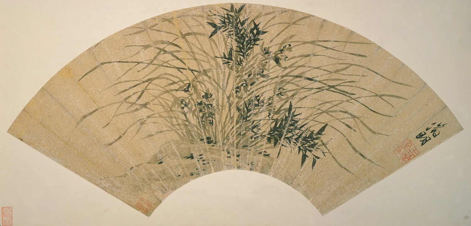 Orchids and Bamboo, detail