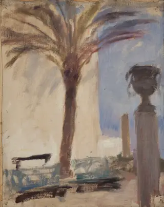 Taormina (Palms near the Hotel), by Jan Ciągliński, unspecified, 1896
