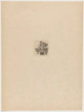 Tesson humain (Human Fragment), by Félicien Rops, ink, 1895