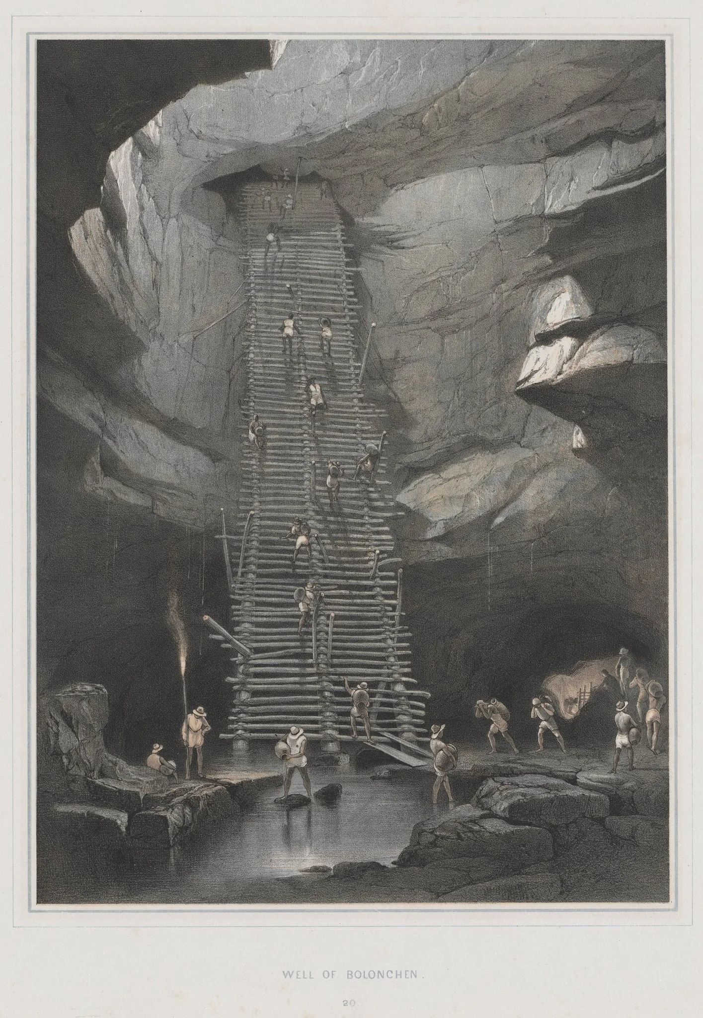 Views of Ancient Monuments in Central America, Chiapas and Yucatan, Pl. 20: Well of Bolonchen, detail
