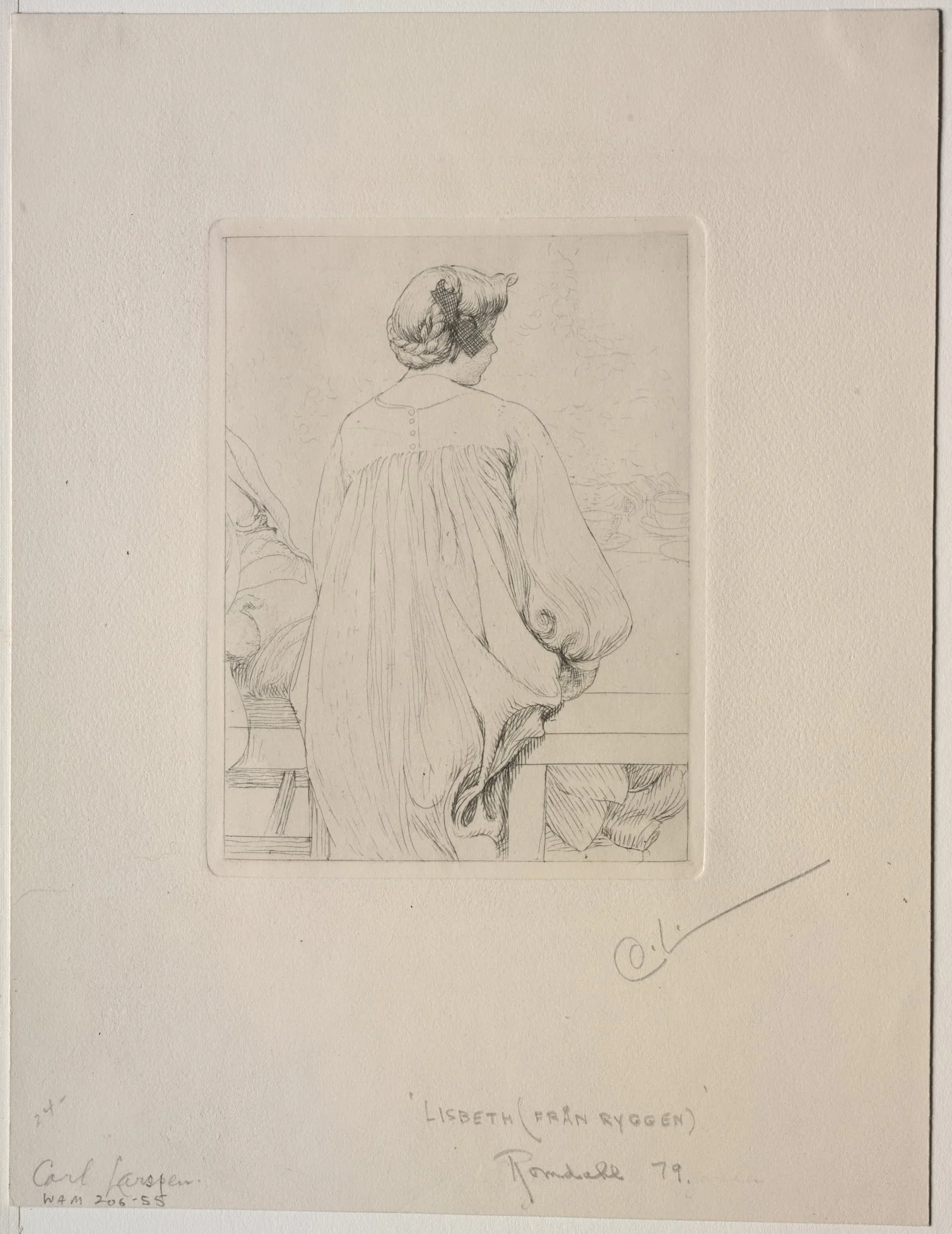 Lisbeth, Seen from Behind, detail