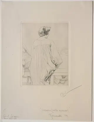 Lisbeth, Seen from Behind, by Carl Larsson, 1911