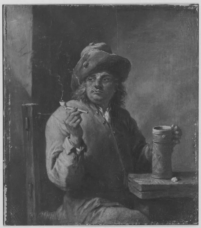 Ein Raucher, detail