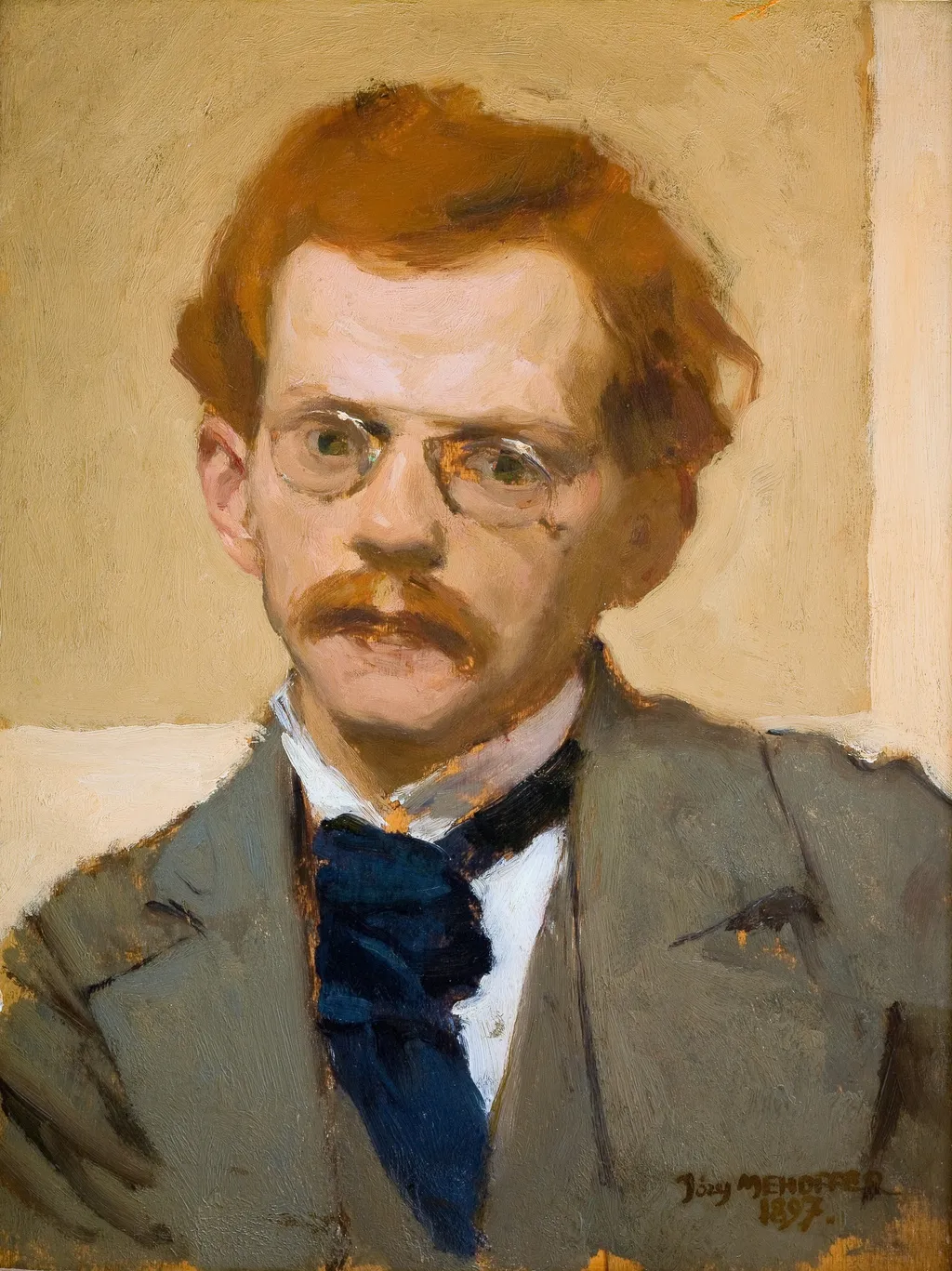 Self-Portrait, by Józef Mehoffer, oil, 1899