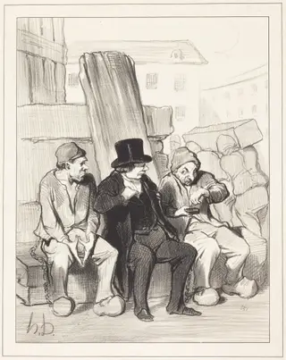 Ainsi donc, mon ami, a vingt-deux ans..., by Honoré Daumier, ink, 1844