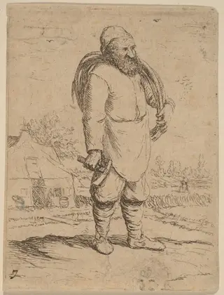 A Cooper, by Willem Basse, ink, 1630