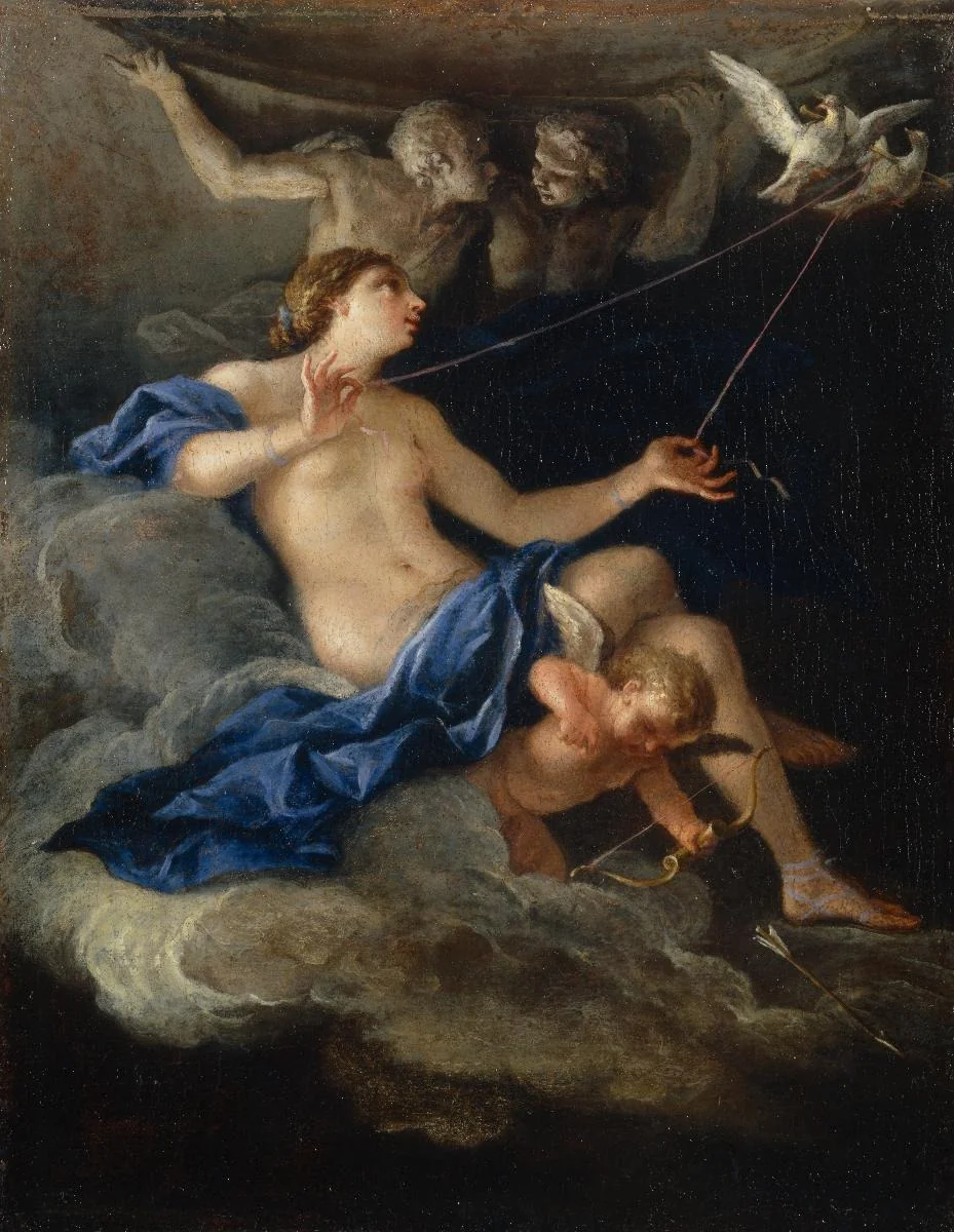 Venere e Amore nel segno dei Gemelli, detail