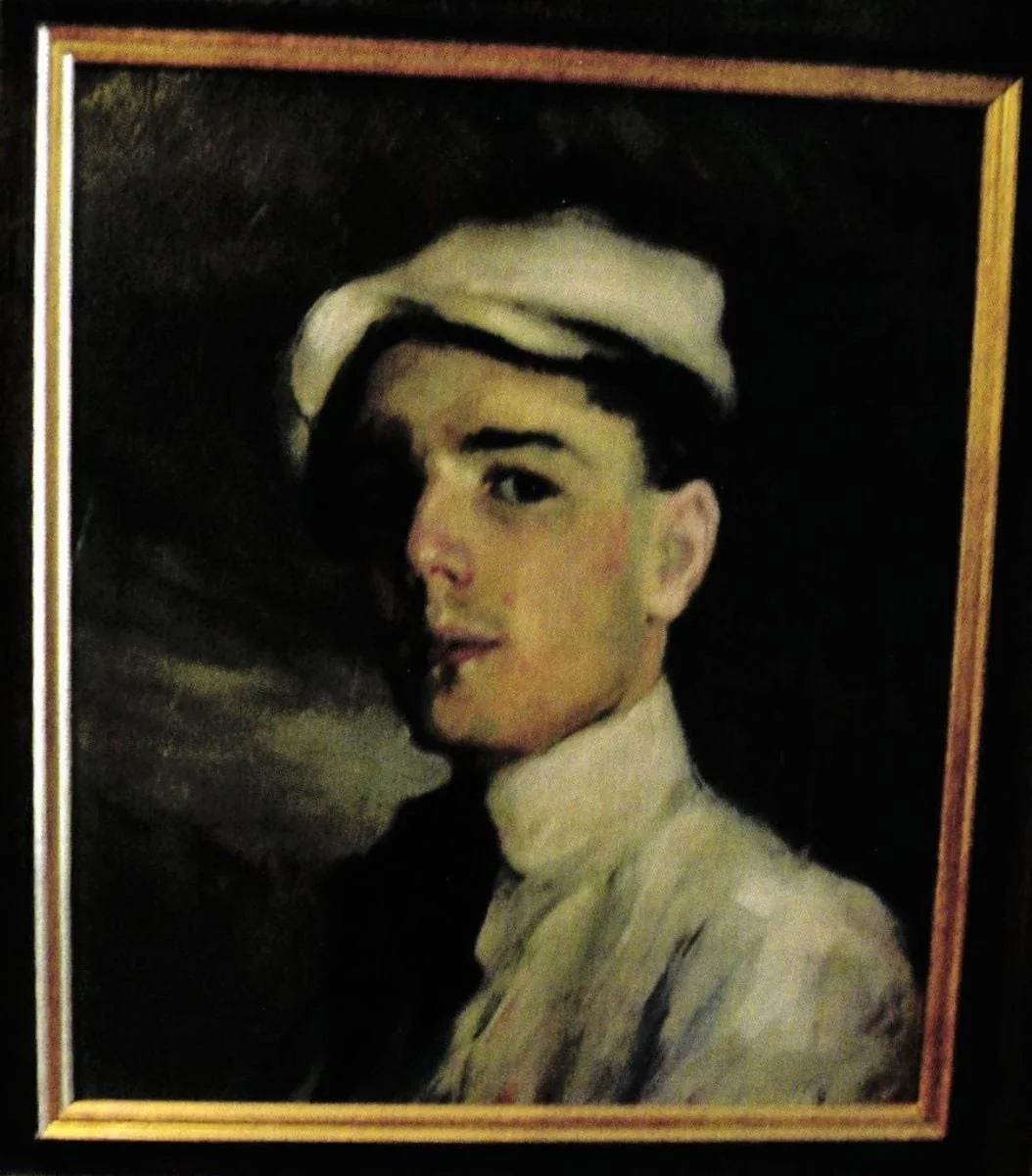 Portret de tânăr (autoportret), detail