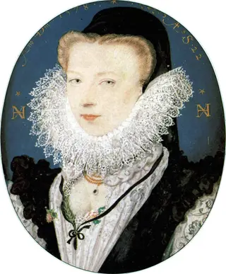 Alice Brandon, Mrs Hilliard, by Nicholas Hilliard, watercolor, 1590
