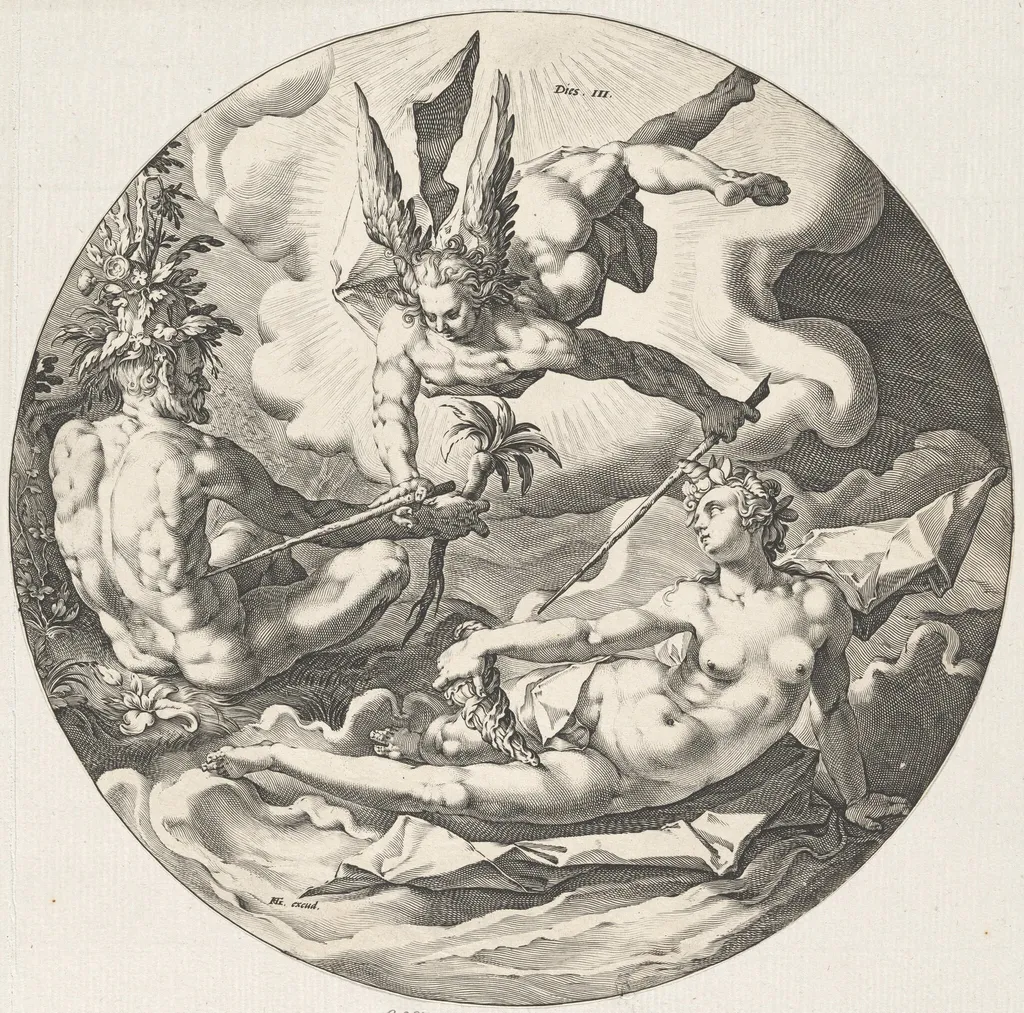Dies III (Third Day), by Jan Muller, ink, 1589