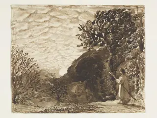 A Kentish Idyll, by Samuel Palmer, watercolor, 1830