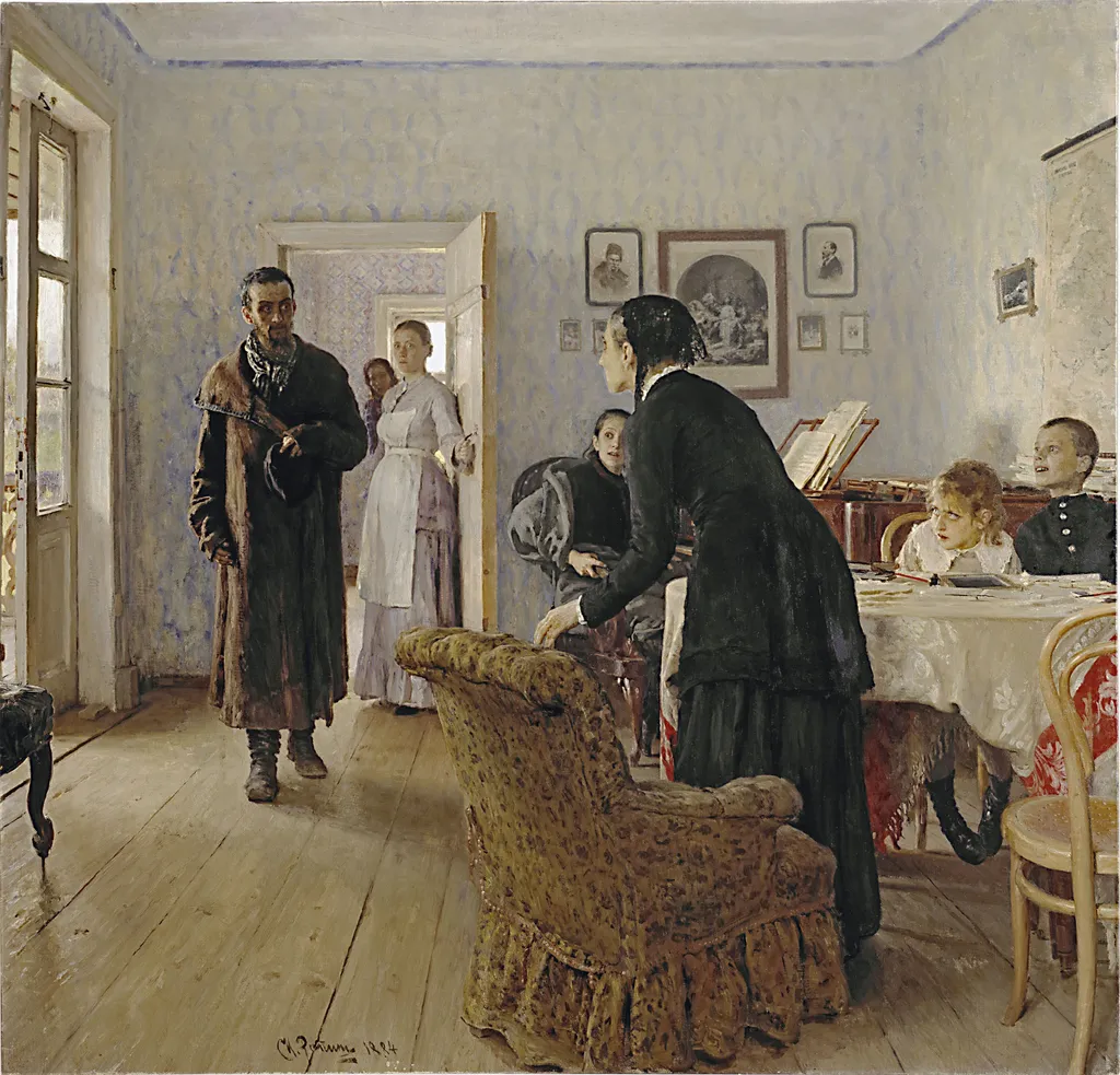 They Did Not Expect Him, by Ilya Repin, oil, 1894