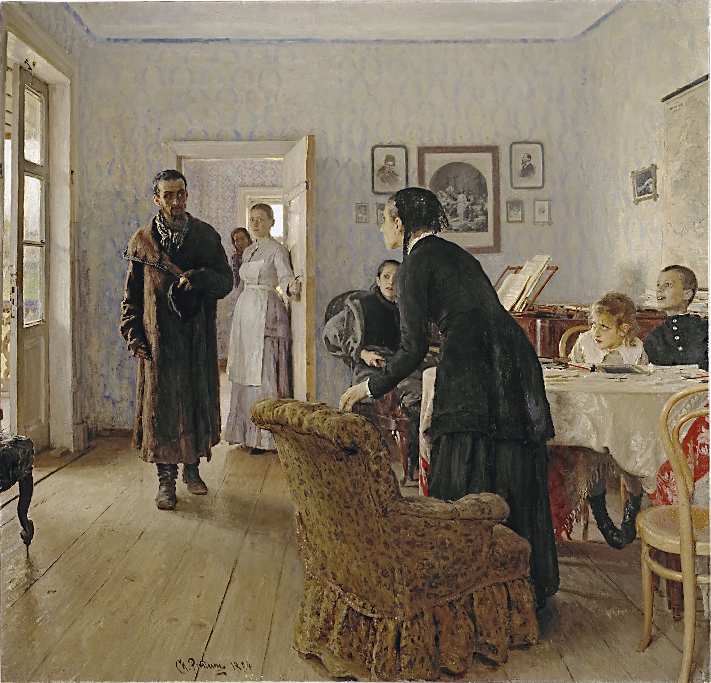 They Did Not Expect Him, detail