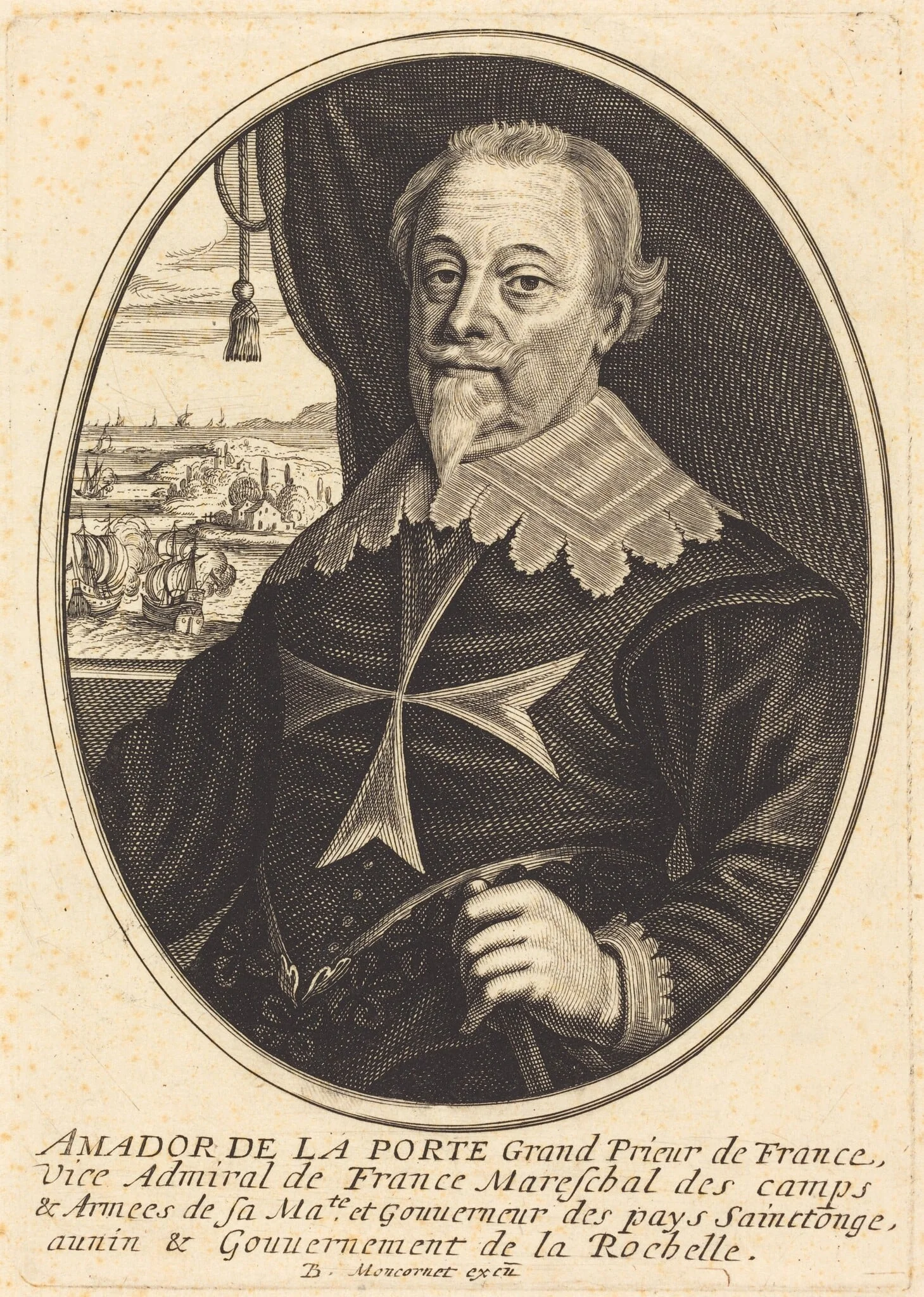 Amador de la Porte, detail