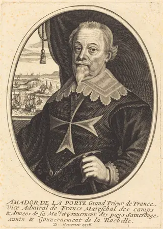 Amador de la Porte, by Balthasar Moncornet, ink, 1634
