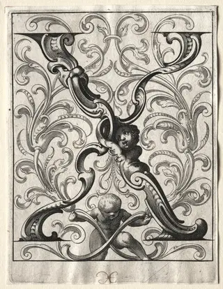 New ABC Booklet:  X, by Lucas Kilian, 1627