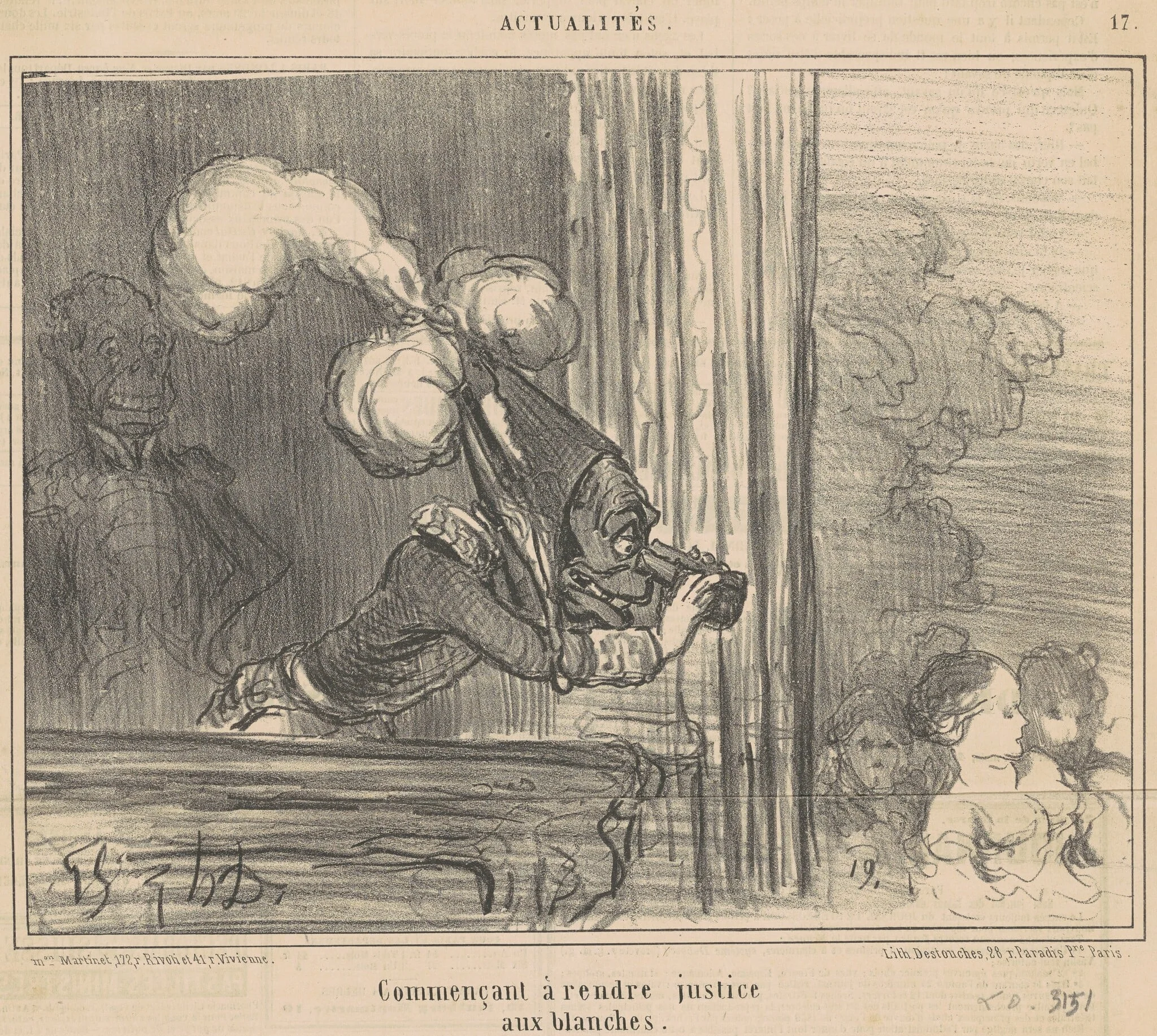 Commençant a rendre justice aux blanches, detail