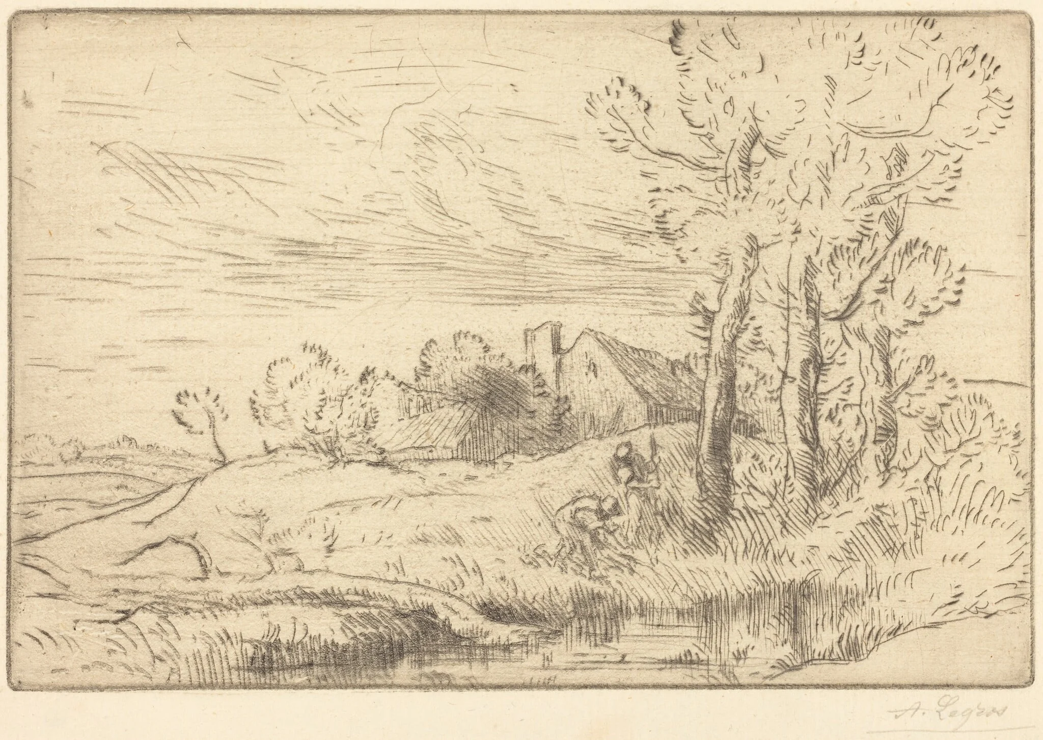 The House of the Well (La maison du puits), detail
