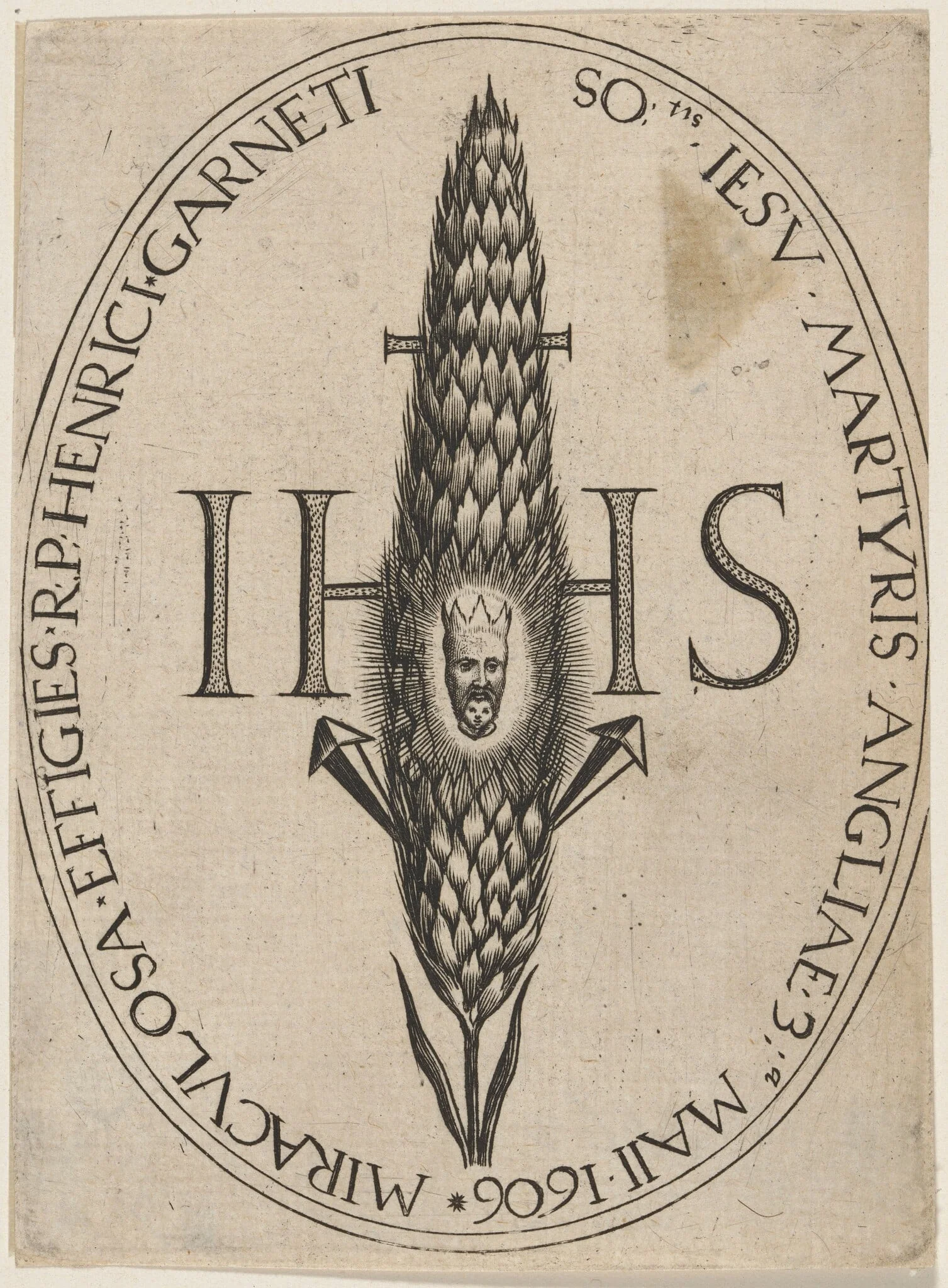Henry Garnett, His Face in the Miraculous Corn Straw, detail