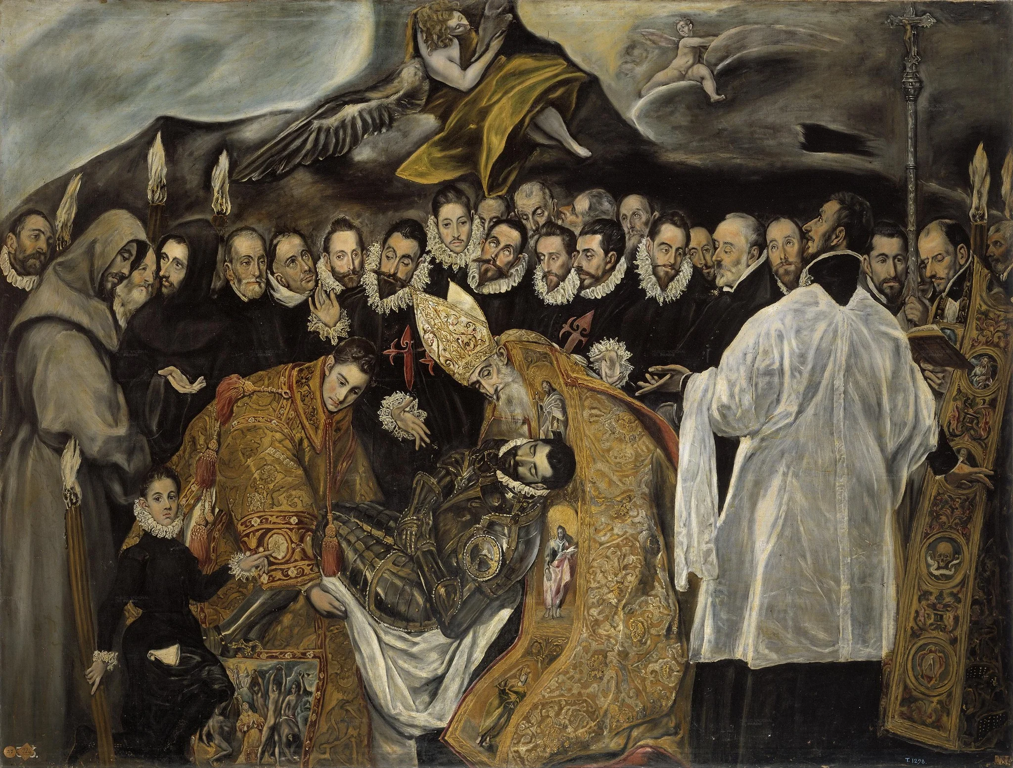 The Burial of the Count of Orgaz, detail