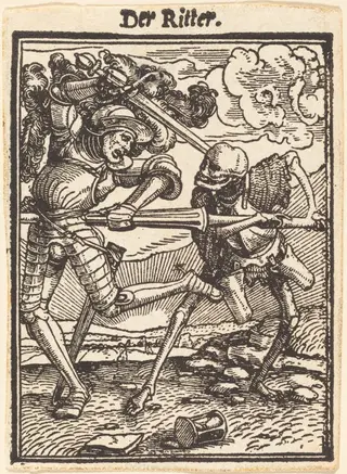 Der Ritter (The Knight), by Hans Lützelburger, ink, 1526