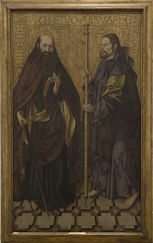 Saints Paul and James the Great (St James of Compostela), detail