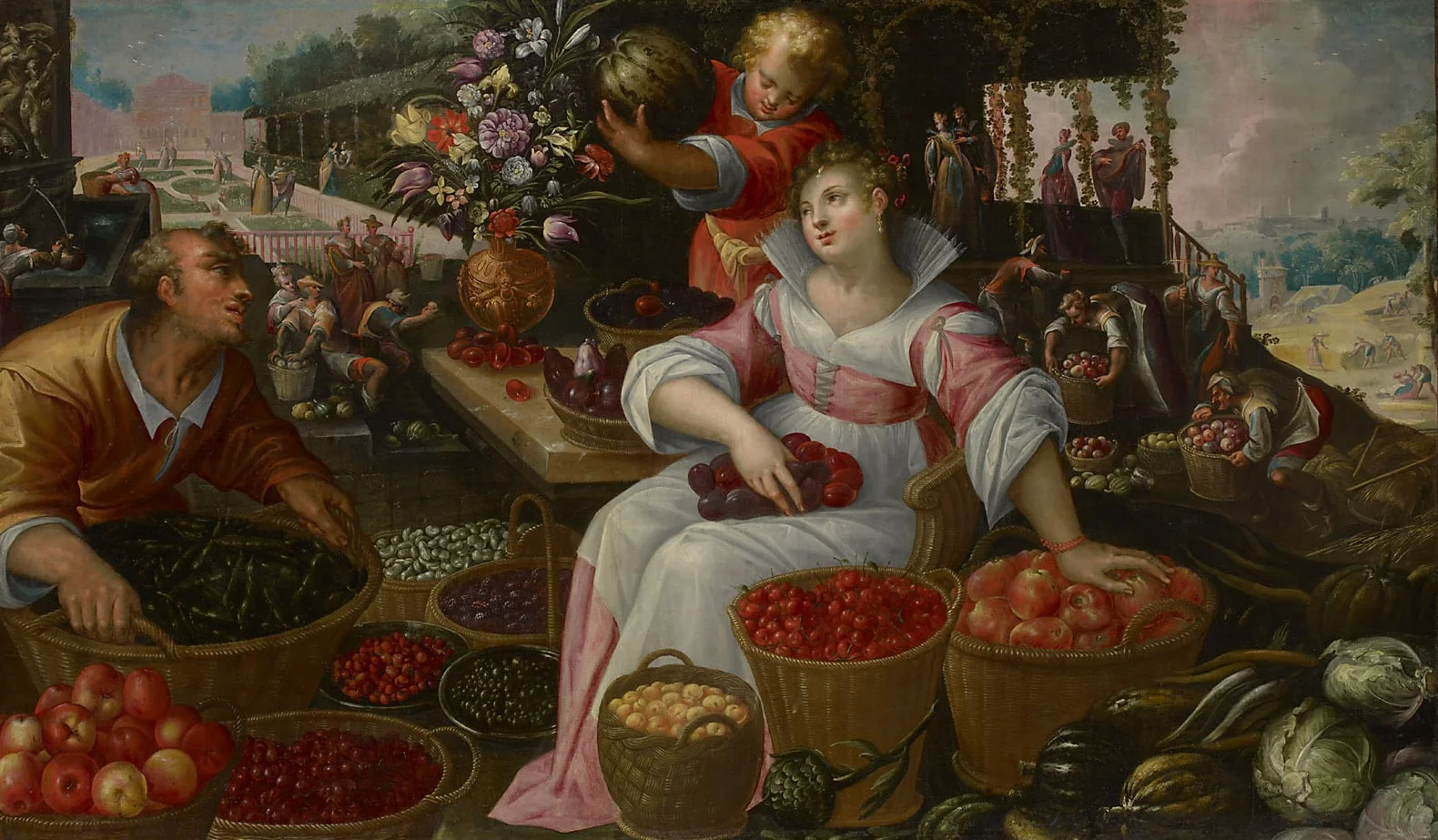 Früchtemarkt (Sommer), detail